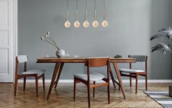 Hängelampe Metall für E27 Schwarz Nickel ESJA