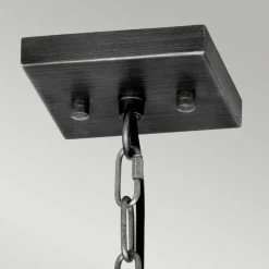 Hängelampe Metall Glas 25 cm breit H: max. 200,3 cm E27