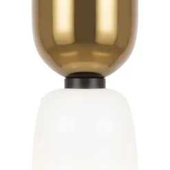 Hängelampe Metall Glas E14 rund D: 8 cm H: max. 232 cm