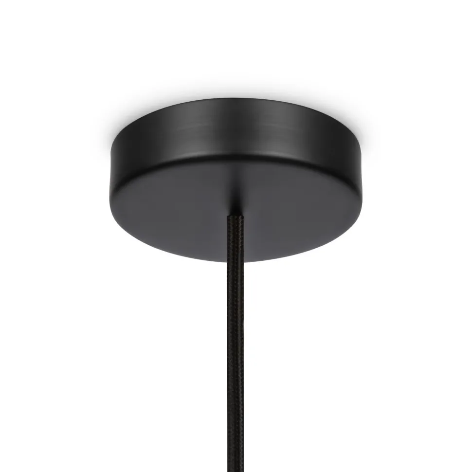 Hängelampe Metall Glas E14 rund D: 8 cm H: max. 232 cm