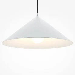 Hängelampe Metall rund Ø 35 cm H: max. 318 cm Weiß E27