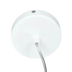 Hängelampe rund Beige Gold Ø50cm Esstisch Stoff