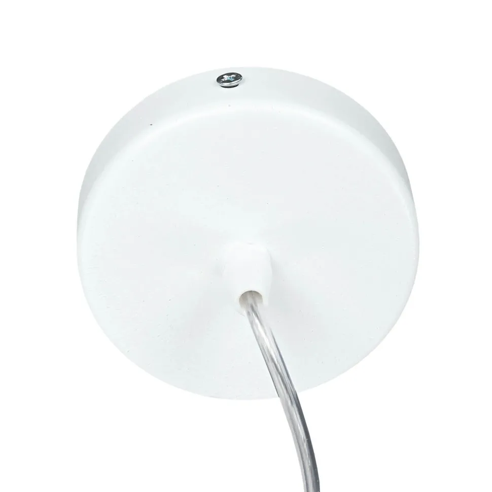 Hängelampe rund Beige Gold Ø50cm Esstisch Stoff