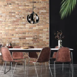 Hängelampe Schwarz E27 Ø 28 cm Metall Retro ORVAR