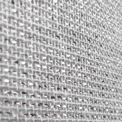 Hängelampe Stoff Metall in Silber E27 Ø 35 cm Landhaus