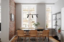 Hängelampe verstellbar L: 80 cm H: max. 140 cm Schwarz 3x GU10