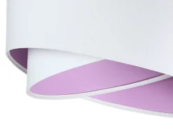 Hängelampe Weiß Flieder rund Ø50cm Esstisch