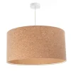 Hängelampe Wohnzimmer Ø 60 cm Natur Weiß Kork Modern E27