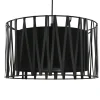 Hängelampe Wohnzimmer Modern Schwarz Metall ∅40cm