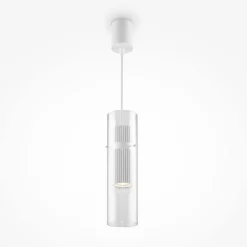 Hängeleuchte Aluminium Glas GU10 D: 8 cm H: max. 170 cm