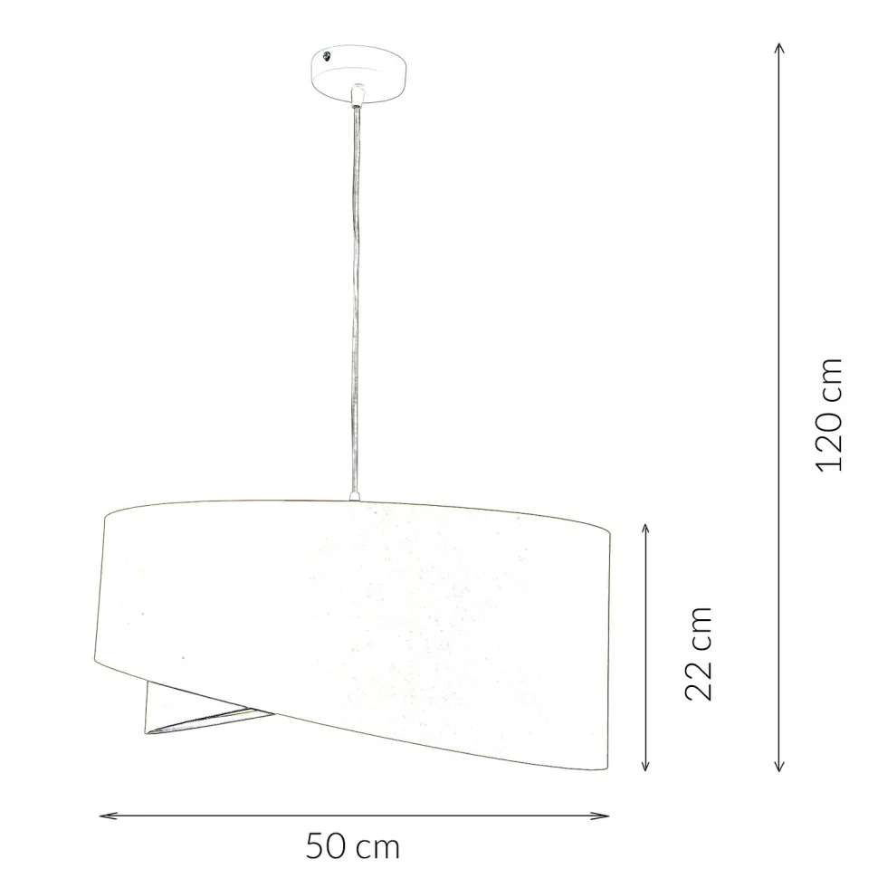 Hängeleuchte Esstisch Wohnzimmer Grau Blau Ø50cm