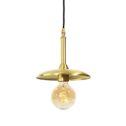 Hängeleuchte 4-flammig in Bronze hell E27 Echt-Messing