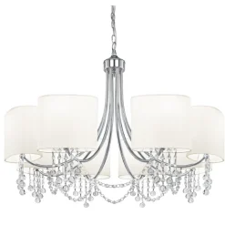 Hängeleuchte 8-flmg. klassisch mit Glas