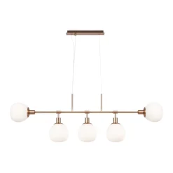 Hängeleuchte Glas Metall E14 H: max. 149,3 cm Modern