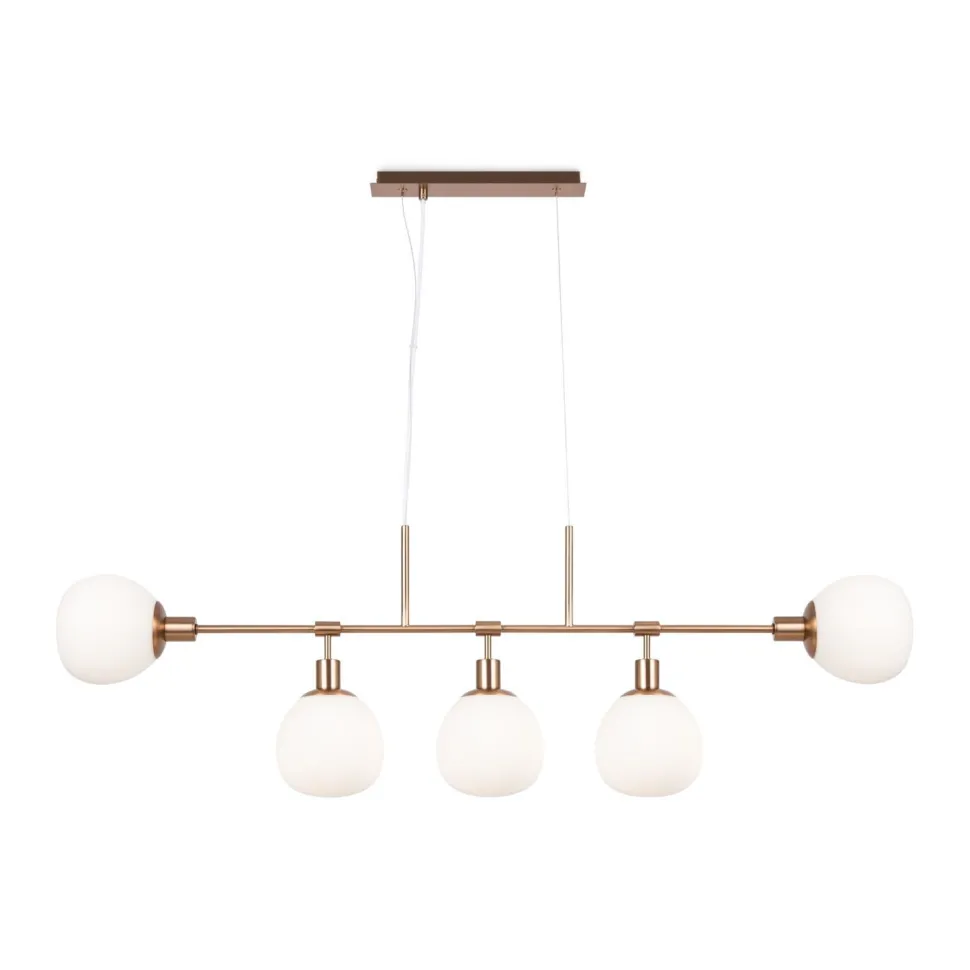 Hängeleuchte Glas Metall E14 H: max. 149,3 cm Modern