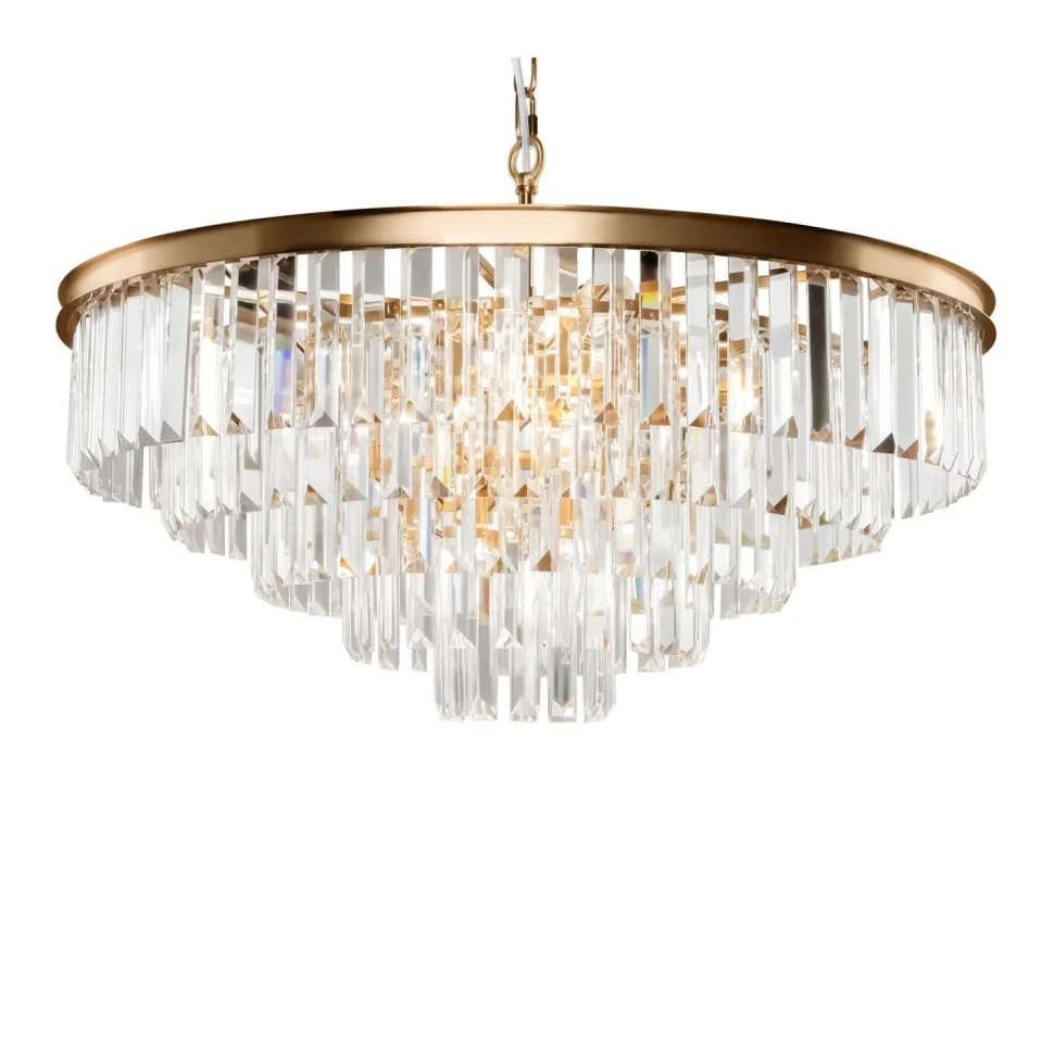 Hängeleuchte Glas Metall E14 Ø 70 cm H: max. 120 cm