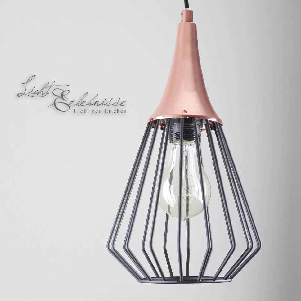 Hängeleuchte in Kupfer