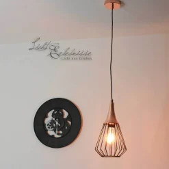 Hängeleuchte in Kupfer