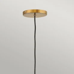 Hängeleuchte Kugel Metall Glas E27 D: 27,4 cm Vintage Design