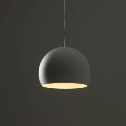 Hängeleuchte Kugelschirm Ø 27,5 cm GU10 Weiß Metall Retro