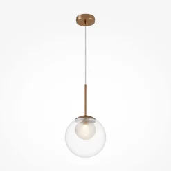 Hängeleuchte Metall Glas Ø 20 cm H: max. 344,1 cm G9