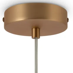 Hängeleuchte Metall Glas D: 20 cm rund H: max. 180 cm