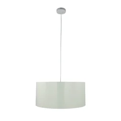 Hängeleuchte Schirm Creme Gold Retro rund Esstisch