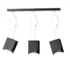 Hängeleuchte schwarz Design verstellbar 3-flammig