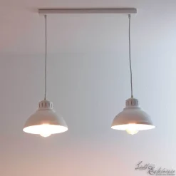 Hängeleuchte SVEN in Weiß 2-flmg