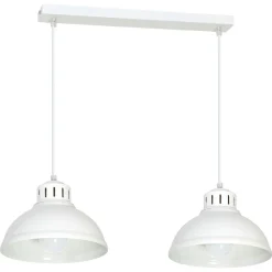 Hängeleuchte SVEN in Weiß 2-flmg