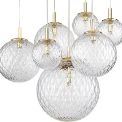 Hängeleuchte XXL verstellbar bis 2 m Kugelschirme elegant