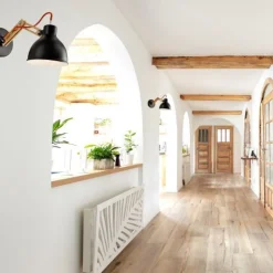 Holz Schwarz Spot Modern vielseitig TIASIA Lampe