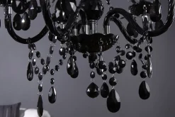 Imposant Pendellampe Klassisch E14 Schwarz Acryl