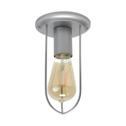 Industrial Deckenleuchte Metall Grau E27 STEPP