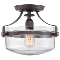 Industrie Deckenleuchte ALONSO Bronze Ø33cm Lampe