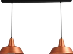 Industrie Hängelampe Kupfer 2xE27 Ø35cm Made in EU
