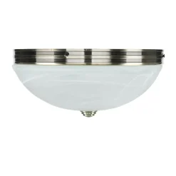 Jugendstil Deckenlampe Glas 2xE27 Ø31cm ORCHIDEA