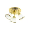 Jugendstil Deckenlampe in Gold Flur Bad