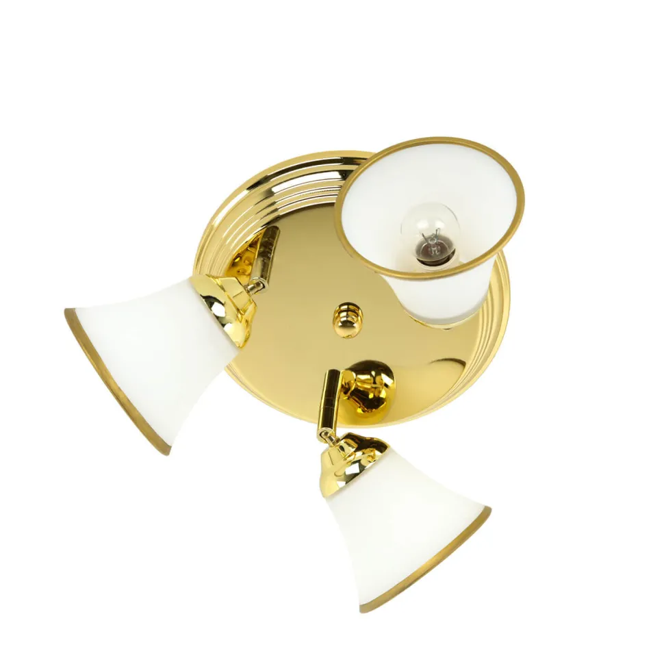 Jugendstil Deckenlampe in Gold Flur Bad
