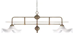 Jugendstil Hängeleuchte Weiß Esszimmer