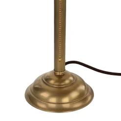 Jugendstil Tischleuchte V4 Echtmessing Zug