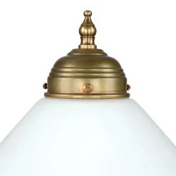 Jugendstil Tischleuchte V4 Echtmessing Zug