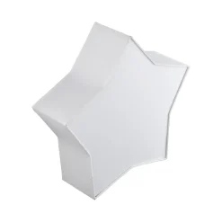 Kinderzimmerlampe Weiß Stern L: 45 cm Stoff Weiß 2x E27 Decke