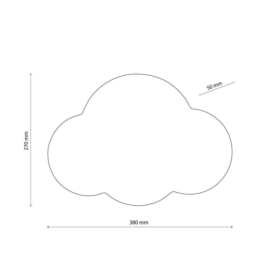 Kinderzimmerleuchte Wand Weiß 2x G9 Metall Wolke indirekt