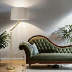 Klassische Standlampe Beige