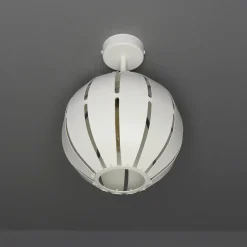 Kleine Deckenlampe Globus Weiß rund Modern