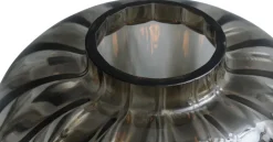 Kleine Stehleuchte Glas Metall 138 cm Schwarz E27