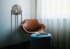 Kleine Stehleuchte Glas Metall 138 cm Schwarz E27