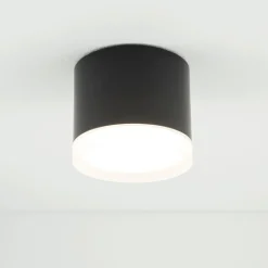 Kleiner Deckenspot Schwarz GX53 Ø 8,5 cm Aluminium Modern