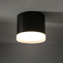 Kleiner Deckenspot Schwarz GX53 Ø 8,5 cm Aluminium Modern